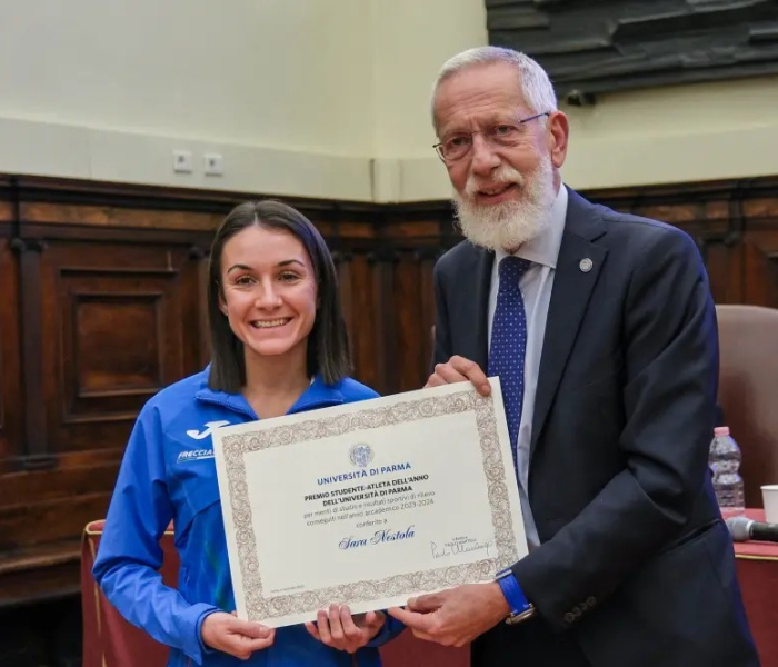 Sara Nestola Studente-Atleta dell’anno dell’Università di Parma